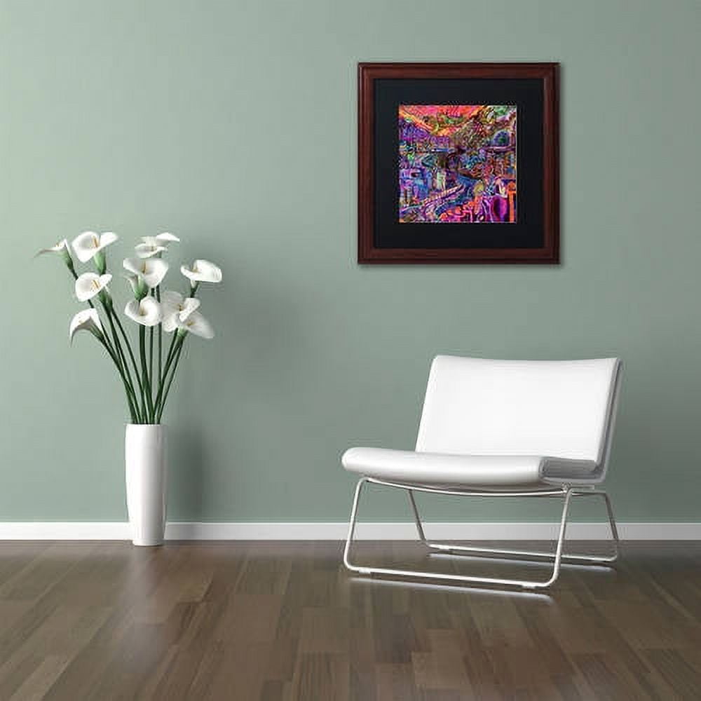 Trademark Fine Art "Hobo" Canvas Art by Josh Byer, Black Matte, Wood Frame