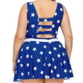 thumbnail image 4 of Maillot de Bain une Pièce pour Femmes Grande Taille avec Drapeau Américain, Tankini à Fines Bretelles, 4 of 5