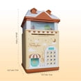 thumbnail image 2 of Buddy N Buddies Electronic Piggy Bank ATM Password Fingerprint Money Box Saving Box Fingerprint Coin Money Box Yellow House, 2 of 7