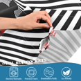 thumbnail image 5 of Yayeee Kitchen Curtains Tier Set of 2 Light Filtering 57"x36" Over Sink Window Panels, Red Boat, 5 of 7
