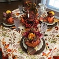 thumbnail image 4 of Fall Tablecloth for Rectangle Tables 60 x 60 inches Thanksgiving Tablecloth Waterproof Fall Table Cloths for Dining Room Indoor Outdoor Home Decor, 4 of 5
