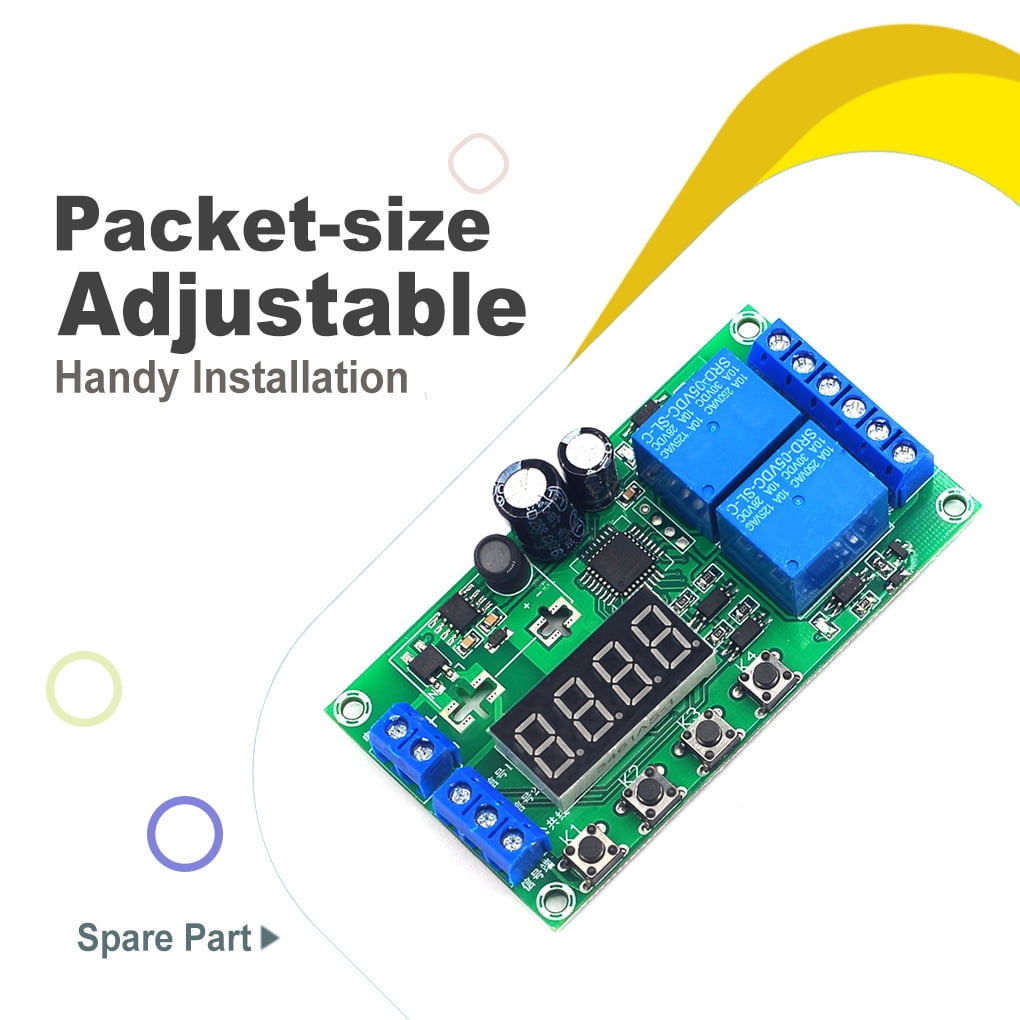 Off Module Relay Module Automation Copper-clad Plate 2 Channels Multipurpose ON ...