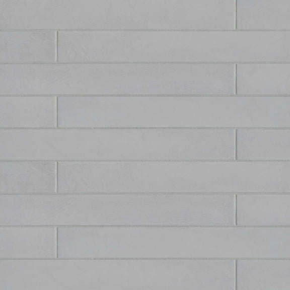 Bedrosians Allora Rectangle Matte Porcelain Tile 3 x 24, Solid Grey (10.66 sq. ft./Case)