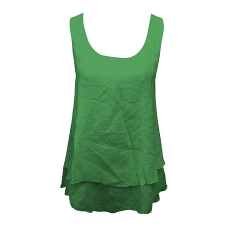 New Summer Vest With Built In Bra Strapless Sleeveless Double Layer Cake Skirt Tail T Shirt Top For Women