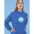 thumbnail image 2 of Atlanta White Buildings Stamp Hoodie Women -Image by Shutterstock, Female Small, 2 of 4