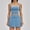 Blue, variant on PISONIC Women 2 Piece Tennis Dress Cross-Back Tank Top with High Waisted Workout Skorts Skirt Set Yoga Golf Athletic Outfits Set