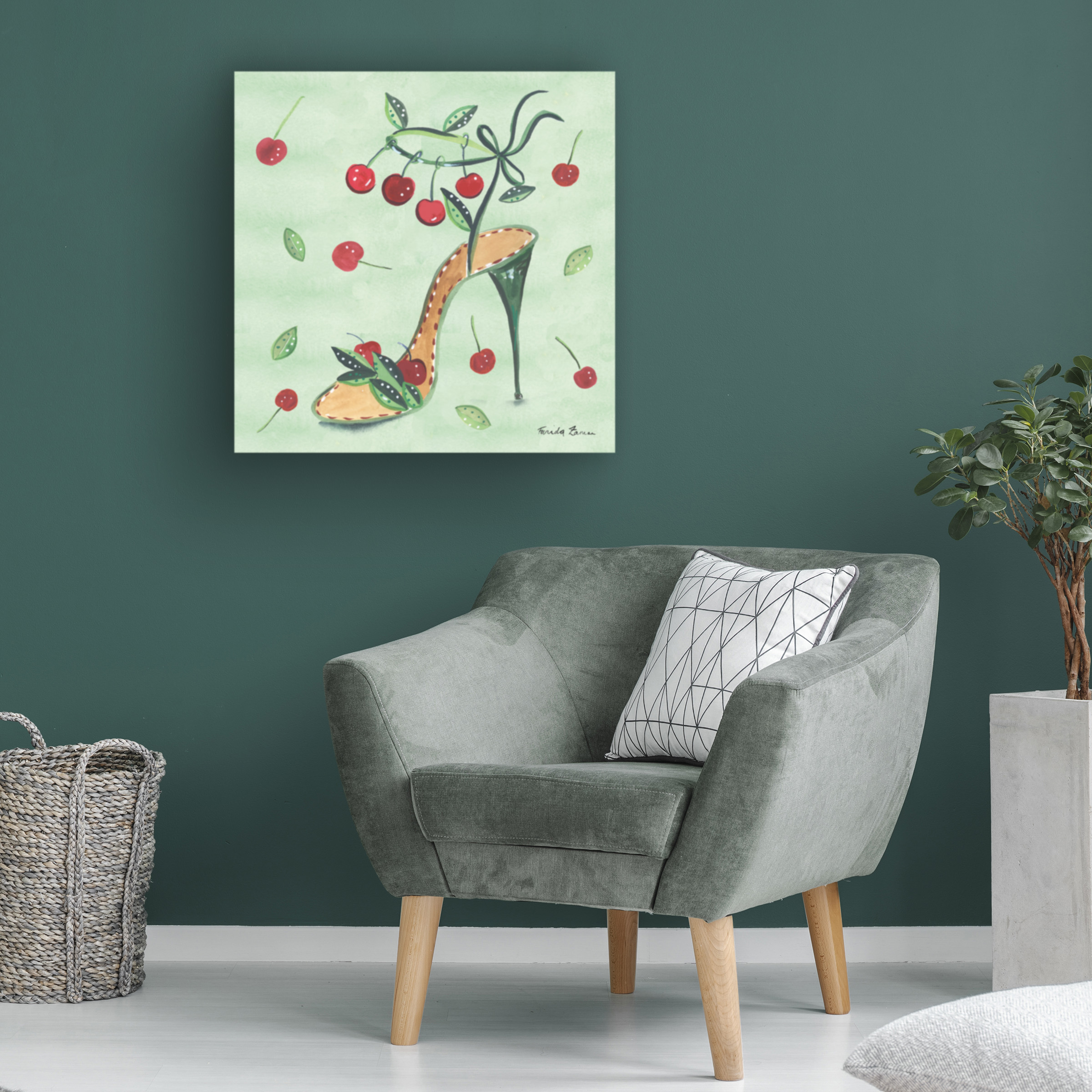 Farida Zaman 'Love Shoes III' Canvas Art