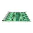 thumbnail image 2 of Ahgly Company Machine Washable Indoor Rectangle Southwestern Turquoise Blue Country Area Rugs, 8' x 12', 2 of 4