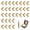 20mm 32pcs, variant on Brass Barrel Hinges, Hidden Concealed Hinges for Wooden Jewelry Boxes and Keepsake Cases, Invisible Cylinder for Small Cabinet Doors (20mm & 25mm 32pcs)