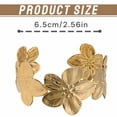 thumbnail image 2 of DESIGNICE Gold Bangles for Women Cherry Blossom Shape Bangle Bracelets Adjustable Opening Gold Bangle Bracelets for Women Gold2, 2 of 7