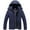 Dark Blue, variant on Babysbule Mens Jackets Clearance Man's Warm Waterproof Windbreaker Hooded Raincoat Snowboarding Jackets