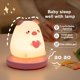 thumbnail image 4 of Lámpara led de silicona con Sensor táctil para niños, luz de noche con bonito animal, cerdo, conejo, regulable, regalo de vacaciones, recargable, 4 of 4