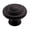 Flat Black, variant on Miseno Mcktk1131 Greenwich 1-5/16" Mushroom Cabinet Knob - Bronze
