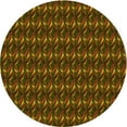 thumbnail image 1 of Ahgly Tapis Rond Lavable en Machine Intérieur Transitionnel Rouge Nuit, 5 Pieds Rond, 1 of 7
