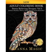 Savanna Magic Coloring Books Adult Coloring Book: (Volume 5 of Savanna Magic Coloring Books), Book 5, (Paperback)