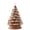 Brown, variant on 15" Hand Painted Ceramic Christmas Tree, Pink Pre-Lit Tree, 128 Multi-Color Lights, 2 Star Toppers
