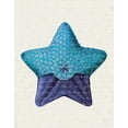thumbnail image 2 of Fab Funky 12x14 White Modern Wood Framed Museum Art Print Titled - Starfish in Shades of Blue a, 2 of 4