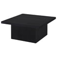 thumbnail image 4 of Pemberly Row Engineered Wood Square Cocktail Coffee Table in Black, 4 of 8
