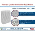 thumbnail image 3 of Replacement For AIRCARE, Essick, Bemis 1043, CB43 Humidifier Wick Filter 2-Pack, 3 of 6