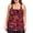Flower Print473, variant on Ocean Blues Women's Plus Size Mesh Tankini Top Blouson Tankini Bathing Suit Top Loose Fit Swimsuit for Woman Size L