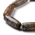 thumbnail image 5 of 1pc Tibetan Style dZi Beads Natural Agate Beads Dyed & Heated Oval 6-Eye Hole: 1.5~3mm, 5 of 5