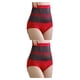 thumbnail image 3 of Minnieouse Ropa interior de cintura alta para mujer, entrenador de cintura Chinlon para fiesta, fajas elásticas respetuosas con la piel para Rojo SG 2piezas, 3 of 6