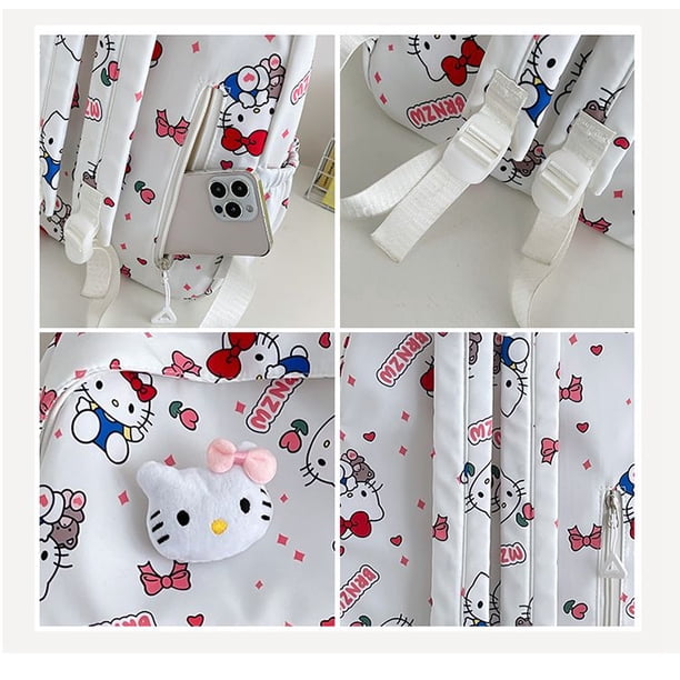 hello kitty graffiti backpack OFFICIAL COLLAB Because it doesnt get more cute than this sequin Hello Kitty On a Cloud backpack Hello Kitty graffiti student brush
