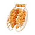 thumbnail image 4 of Herramienta de abrazadera de abrazadera de piernas circulares de de rodillos musculares portátiles portátiles de mano para viajar a mano Naranja, 4 of 8