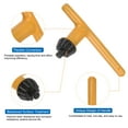 thumbnail image 4 of Chuck Key 6mm Key Diameter 12 Teeth for 1.5-13mm Drill Chuck Yellow 4pcs, 4 of 7