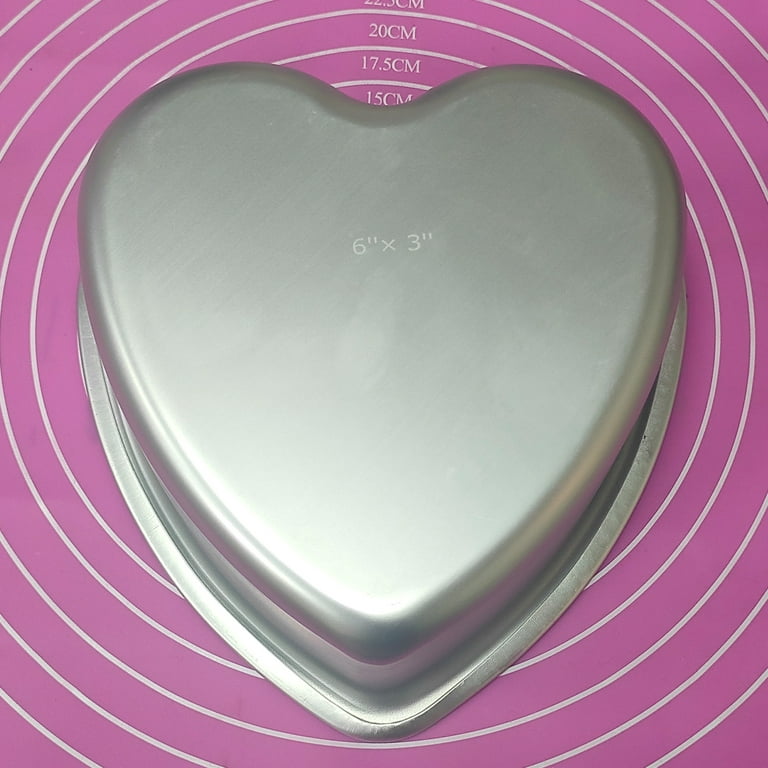 Aluminum Heart Shaped Cake Pans Heart Mold Tart Pans Vintage 