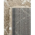 thumbnail image 4 of Unique Loom Rabat Shag Collection Area Rug - Geometric (5' 1" x 8' Rectangle Taupe/Ivory), 4 of 7