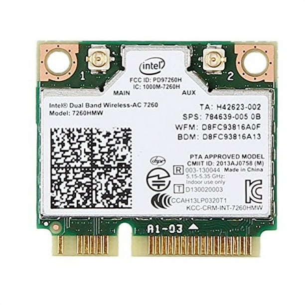 For Hp 001 001 005 Intel Dual Band Wireless Ac 7260 7260hmw Half Mini Pcie Pci Express Wlan Wifi Card Module 802 11 Ac 867mbps Bluetooth Bt Walmart Com Walmart Com For Hp 001 001 005 Intel Dual Band Wireless Ac 7260 7260hmw Half Mini Pcie Pci Express Wlan Wifi Card Module 802 11 Ac 867mbps Bluetooth Bt Walmart Com Walmart Com