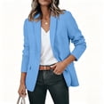 thumbnail image 4 of Xaqiouau Womens Business Casual Blazer Single Button Suit Jacket Long Sleeve Office Work Blazer Slim Fit Dressy Casual Jacket with Pockets, 4 of 6