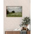 thumbnail image 3 of Drsoum 16x24in Framed Canvas Wall Art Vintage Classical Oil Painting The Vast Grassland Room Decor for Kitchen Bedroom Living Room - Natural Framed, 3 of 7