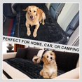thumbnail image 5 of Backseat Pet Bed Mat Non-Slip Dog Car  Cover Scratch Chew Resistant Blanket for SUVs Trucks Sedans 23x51 Easy Clean Comfortable Travel Pad Pure Black, 5 of 7