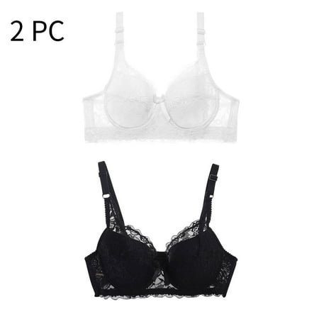 Lisbinx Bras for Women Full Coverage Women s Sexy Oversized Bra Thin Without Sponge Lingerie And Sexy Lace Large Chest Appears Smaller Sales Today Clearance