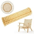 thumbnail image 4 of Natural Rattan Webbing Mesh DIY Manual Sheet Rattan Wicker Furniture Supplies for Baskets Furniture 35cm, 4 of 9