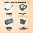 thumbnail image 4 of ENERGIFY Vacuum Insulated Thermos Food Container, Stainless Steel, 17oz, Shiny Blue, 4 of 9