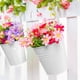 thumbnail image 4 of 10 macetas colgantes para macetas de balcón, decoración del hogar, plantas de interior 10 blanco Cola Maceta colgante de hierro, 4 of 8