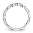 thumbnail image 2 of Solid 14K White Gold Diamond Wedding Band Ring Size 8 (.165 cttw.), 2 of 8
