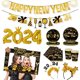 thumbnail image 2 of Globos de aluminio con números de Año Nuevo 2024, suministros para fiestas de Nochevieja, guirnaldas, accesorios para fotos, decoraciones navideñas, 2 of 5
