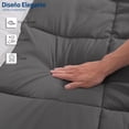 thumbnail image 4 of Edredón Acolchado Bluelander, King Size, Gris Oscuro, 4 of 5
