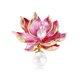 thumbnail image 2 of Sparkling tono dorado imitación L Zircon Flor Broche Alfiler Señoras Jewelr, 2 of 8