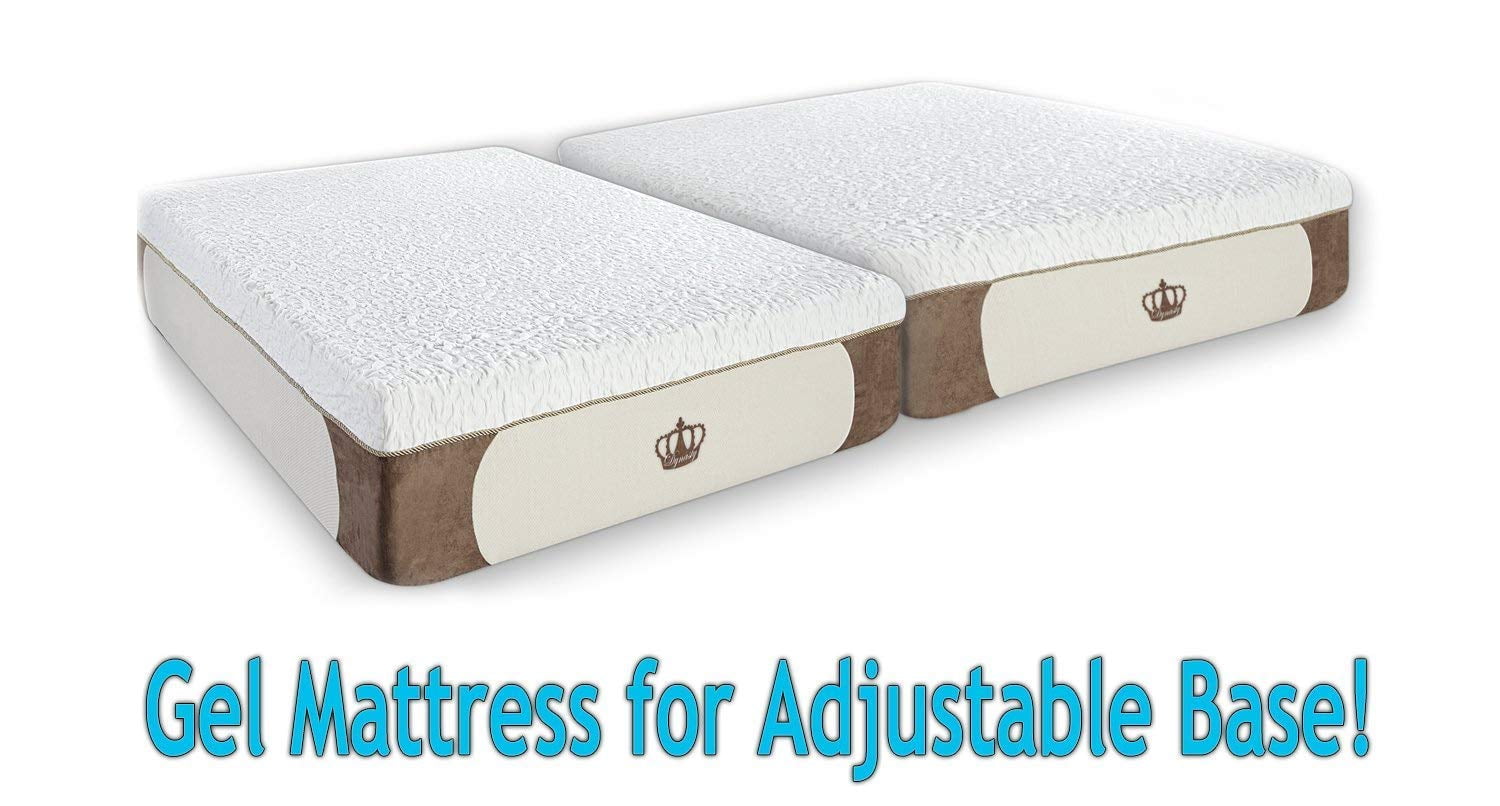 Dynasty Mattress 14" GEL Memory Foam Mattress Split King