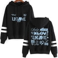 thumbnail image 4 of XLOV Merch UXLXVE Album Tracklist Print Hoodie – Unisex Long Sleeve Pocketless Pullover Sweatshirt, Casual Streetwear Top for EVOL Fan support, 4 of 6