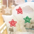 Star Rattin HEALEEP 18Pcs Rattan Star Ornaments Assorted Color Star Hanging ...
