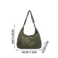 thumbnail image 3 of Bolso tote de pana para mujer, bolso bandolera de gran capacidad para ir al trabajo o a clase – Correa ajustable, bolso de mano versátil con forro para uso diario., 3 of 6