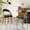 Dark Green, variant on Farini Set of 4 Wood Dining Chairs with Curved Backrest for Kitchen Dining Room, Black