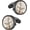 Black+Silver, variant on Men's Cufflinks - Watch Movement Design, Brass Cuff Links for Men Steampunk Gear Design - Box Included