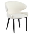 thumbnail image 3 of Christopher Knight Home Modern Accent Upholstered Dining Chairs with Metal Legs, Beige+Black, Set of 4, 3 of 10
